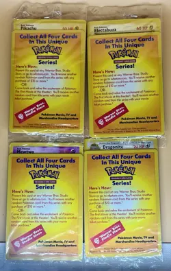 8 Sealed Pokemon Movie Promos- Ancient Mew-3 Legendary Birds+4 Card Movie Set🔥 - Image 2