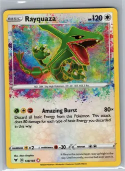 Rayquaza 138/185 SWSH04: Vivid Voltage - Pokemon Card - NM - Image 1