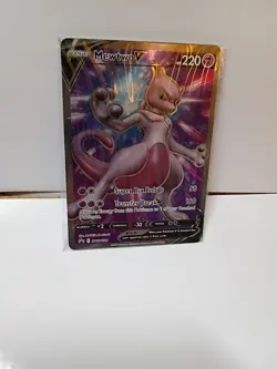 Pokemon TCG Mewtwo v SWSH229 Ultra Rare Black Star Promo Card SEALED NO DMG - Image 1