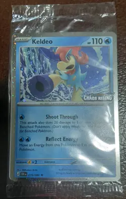 Pokemon - Chaos Rising Stamped Promo Card Keldeo 019/086 - Barnes and Noble - Image 1