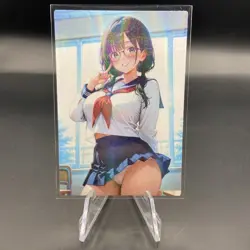 Asami Hagiwara Holographic Anime Collectible Trading Card - Image 1