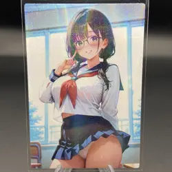 Asami Hagiwara Holographic Anime Collectible Trading Card - Image 2