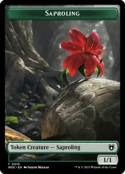 Faerie - Saproling Double Sided Token [Wilds of Eldraine] MTG - Image 2