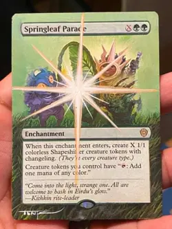 Springleaf Parade MTG Secrets of Strixhaven Hand Painted Full Altered Art Tentz - Image 1