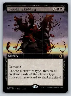 Bloodline Bidding (Extended Art) Lorwyn Eclipsed Regular - Image 1