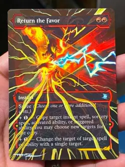 Return the Favor MTG Secrets of Strixhaven Hand Painted Full Altered Art Tentz - Image 1