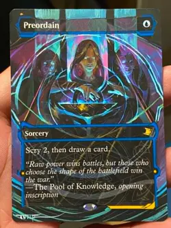 Preordain MTG Secrets of Strixhaven Hand Painted Extended Full Altered Art Tentz - Image 1