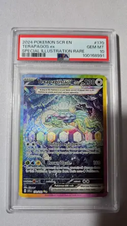 Terapagos ex 170/142 Stellar Crown Special Illustration Rare Pokemon PSA 10 GEM - Image 1