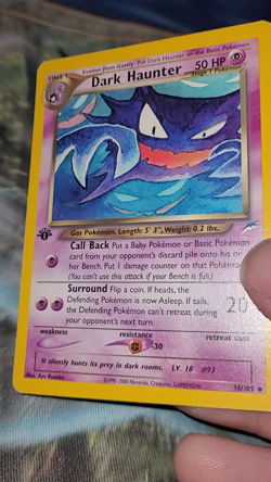 Pokemon TCG - 1st Edition Dark Haunter Neo Destiny 36/105 Uncommon Card - Image 2