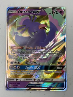 Pokemon Oricorio GX Ultra Rare Holofoil SM - Cosmic Eclipse 95/236 NM - Image 1