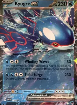 Kyogre ex 178 Holo Promo Scarlet & Violet Promo Pokemon Holo Near Mint - Image 1
