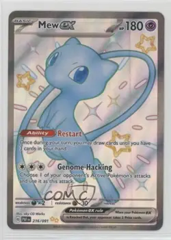 Shiny Ultra Rare - Mew ex Pokemon Scarlet & Violet Paldean Fates PAF #216 - Image 1