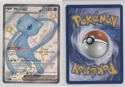 Shiny Ultra Rare - Mew ex Pokemon Scarlet & Violet Paldean Fates PAF #216 - Image 3