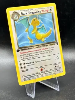 Dark Dragonite (1st Edition) 22/82 Nonholo Pokemon Team Rocket Wotc Vintage LP - Image 1