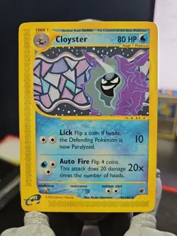Pokemon TCG Cloyster Expedition Base Set Regular Rare Card 42/165 - Image 1