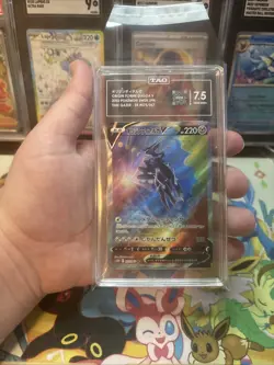Pokemon Origin Forme Dialga V SR 075/067 Japanese Time Gazer TAG 7.5 Near Mint+ - Image 1