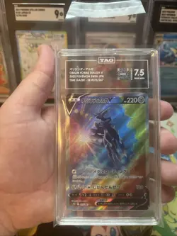 Pokemon Origin Forme Dialga V SR 075/067 Japanese Time Gazer TAG 7.5 Near Mint+ - Image 2