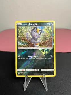 Alolan Meowth 78/149 Pokemon Sun & Moon Base Set - Reverse Holo Common 151 - Image 1