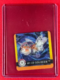 1999 Pokemon Artbox Action Flipz #16 Seaking Goldeen - Image 1