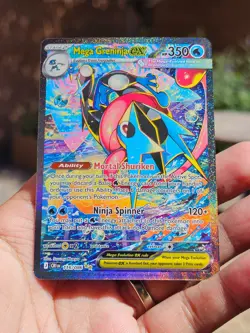 Mega Greninja ex SIR 116/086 Chaos Rising Special Illustration Rare Pokemon TCG - Image 1