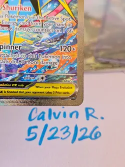 Mega Greninja ex SIR 116/086 Chaos Rising Special Illustration Rare Pokemon TCG - Image 5