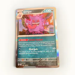 Pokemon Gengar 050/088 Holo Rare Paradox Rift English 130 HP Psychic - Image 1