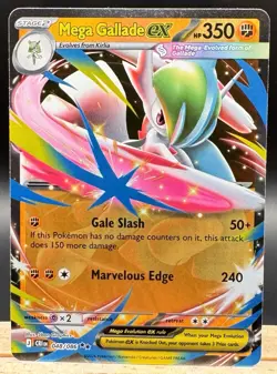 Mega Gallade ex 048/086 Double Rare Chaos Rising Pokemon TCG NM - Image 1