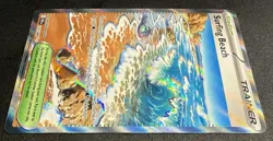 Surfing Beach 114/086 Full Art Ultra Rare Chaos Rising Pokemon TCG NM - Image 3