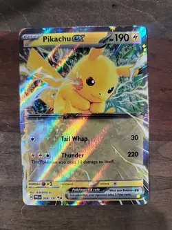 Pokemon TCG Pikachu ex 028/131 Prismatic Evolutions Double Rare MINT - Image 1