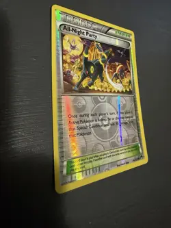 Pokemon TCG All-Night Party 96/122 Reverse Holo XY Breakpoint Umbreon LP - Image 2