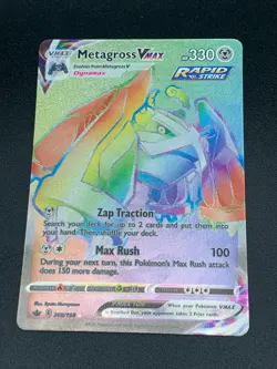 Metagross VMAX 208/198 Hyper Secret Rare SWSH Chilling Reign Pokemon NM 2021 - Image 1