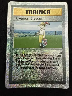 Pokemon Breeder 102/110 Reverse Holo Legendary Collection Rare LP Vintage WOTC - Image 1