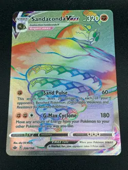 Sandaconda VMAX 206/198 Hyper Secret Rare SWSH Chilling Reign Pokemon NM 2021 - Image 1