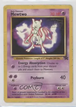 Pokemon The First Movie - Mewtwo WOTC Black Star #3 1999 - Image 1
