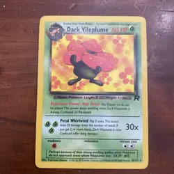 Dark Vileplume 30/82 Rare Unlimited Team Rocket Pokemon 1906 - Image 1