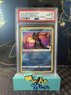 PSA 10 Pokemon Radiant Greninja PLAY! Prize Pack Series 3 Holo Promo #046 - Image 1