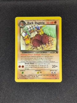 Dark Dugtrio 23/82 - Rare Lightly Played - Team Rocket Pokemon TCG - Image 1