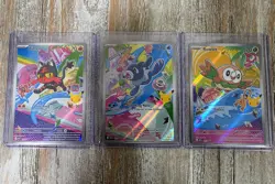 Pokemon TCG First Partner Illustration Series 1 Rowlet Litten Popplio - Image 1