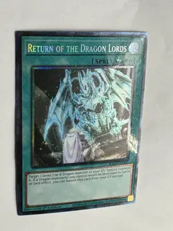 Yugioh - Return of the Dragon Lords RA03-EN060 1st Edition Secret Rare NM - Image 1
