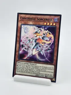 Yu-Gi-Oh! Chronicle Sorceress MZMU-EN032 Super Rare 1st Ed. - Image 1