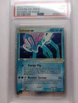 Pokemon 1x Suicune Ex - #94 - Team Magma Vs Team Aqua - PSA 9 - Image 1