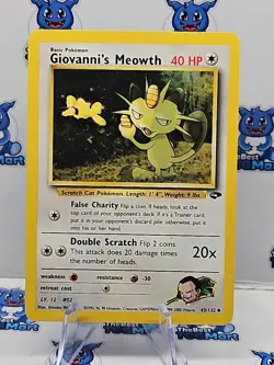 Giovanni's Meowth - 43/132 - Pokemon Gym Challenge - LP - Image 1