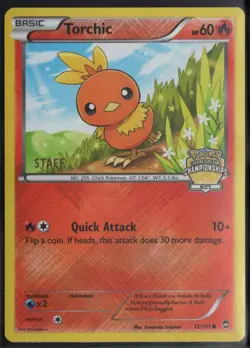Pokemon Torchic 12/111 City Championships STAFF Promo Holo Moderately Played - Image 1
