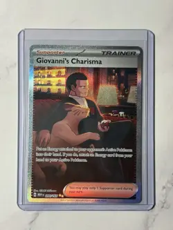 Giovanni’s Charisma 207/165 - SAR - SV151 - Pokemon TCG - Full Art Trainer NM - Image 1