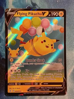 Pokemon TCG Celebrations - Flying Pikachu V - Ultra Rare Full Art Foil 006/025 - Image 1