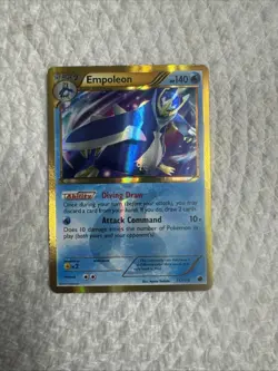 Pokemon TCG Secret Rare Empoleon 117/116, Plasma Freeze 2013 Full Art Holo NM - Image 1