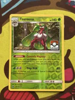 Pokemon Tsareena 20/149 - 4th Place League Challenge Stamped Promo - Image 1