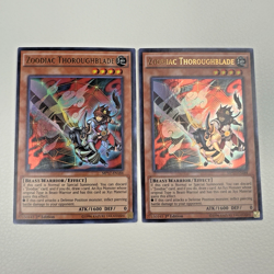 2x LOT Yugioh Zoodiac Thoroughblade MP17-EN184 1st Edition Ultra Rare Holo - NM - Image 1