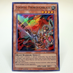 2x LOT Yugioh Zoodiac Thoroughblade MP17-EN184 1st Edition Ultra Rare Holo - NM - Image 2