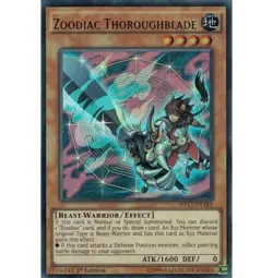 Yugioh - Zoodiac Thoroughblade (Ultra Rare) (1st Edition) - MP17-EN184 P - Image 1